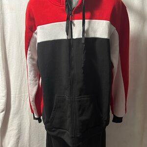Mens North Pole sweatsuit - Sizes Vary - Red, White, Black